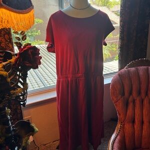Torrid red/burgundy casual dress 2x nwt